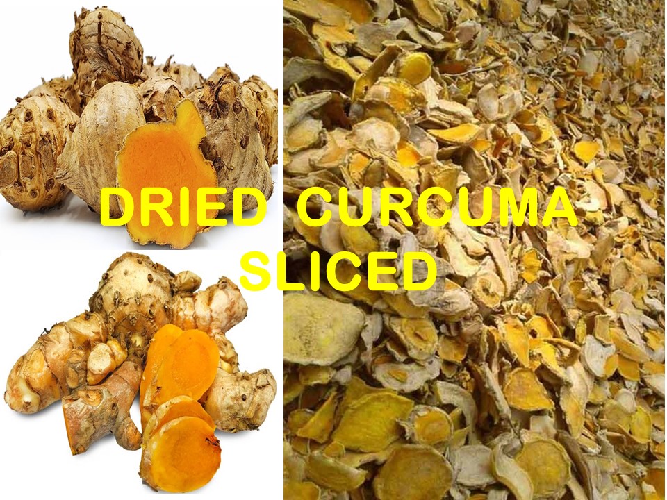 DRIED CURCUMA SLICED . 1